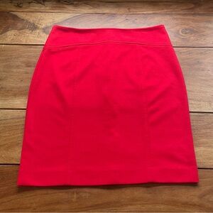 Michael Kors Red w/ Gold Zipper Women’s Pencil Skirt Stretchy Size 6
